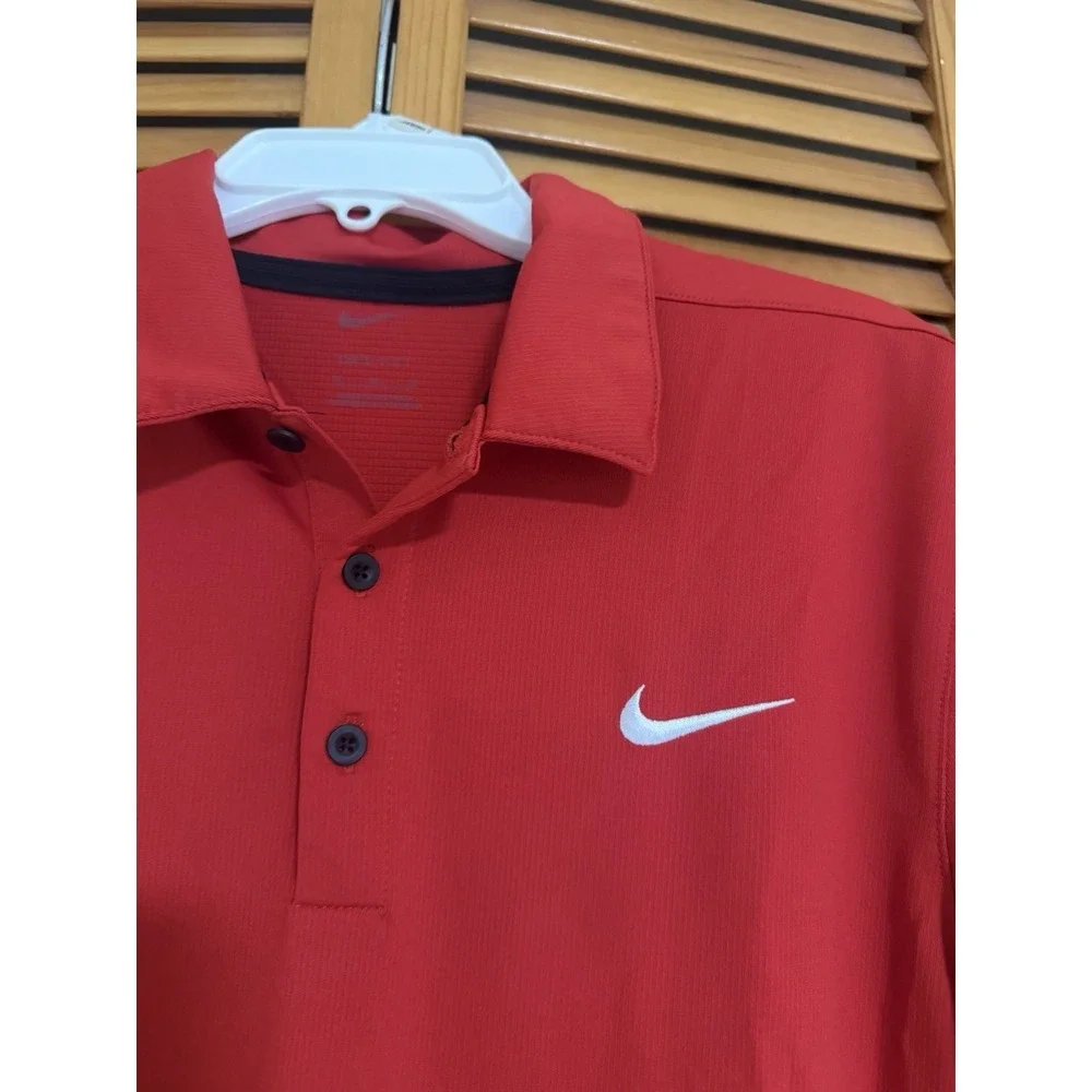 Nike Men's‎ Football Sideline Dri-Fit Polo CT4581-657 Red Performance Medium